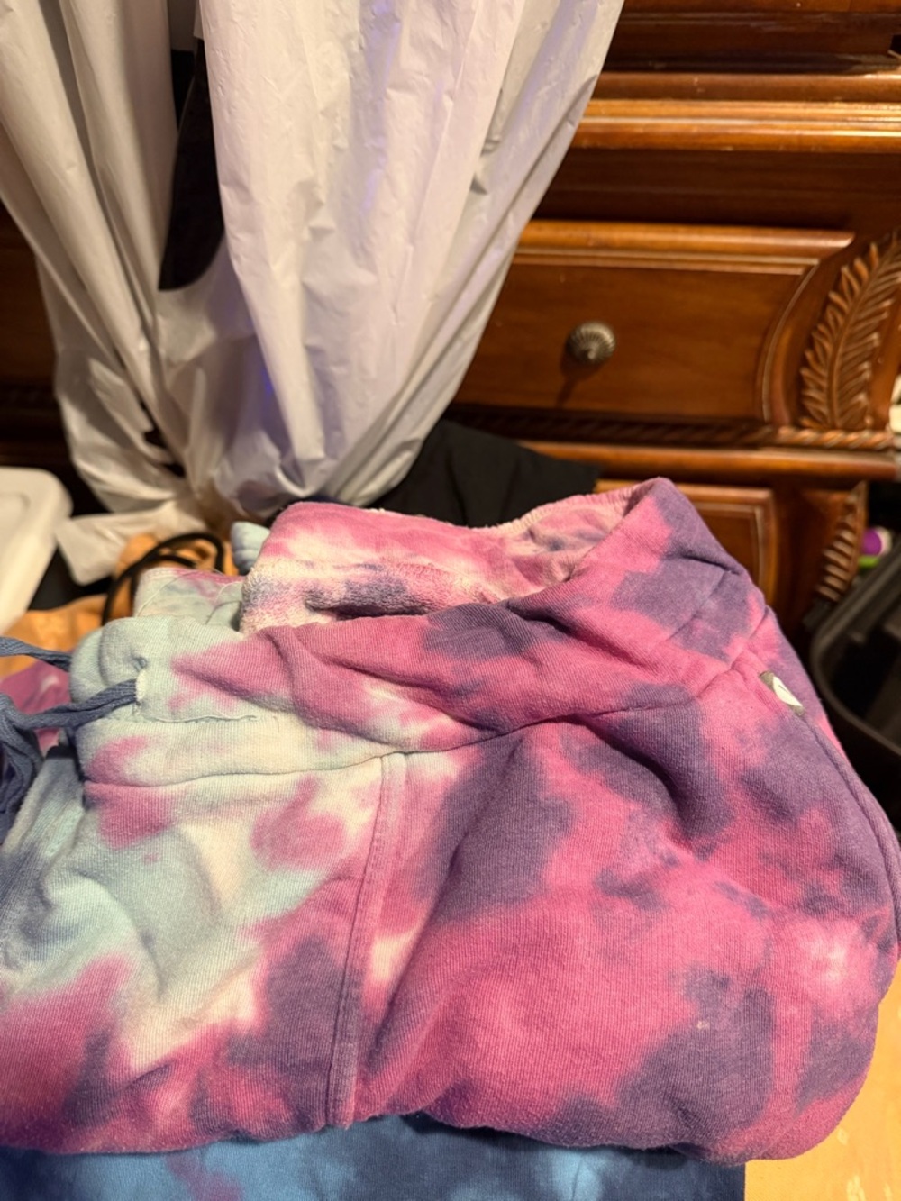Livi Active Pink & Purple Tie-Dye Joggers